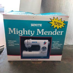 Brand New White Mighty Mender Sewing Machine